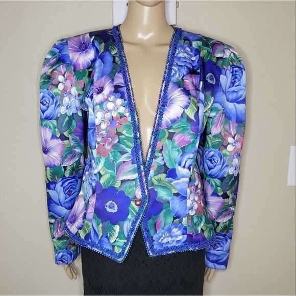 Vintage Floral Blazer - Nah Nah Collections by Jonathan Tait - - Picture 1 of 16